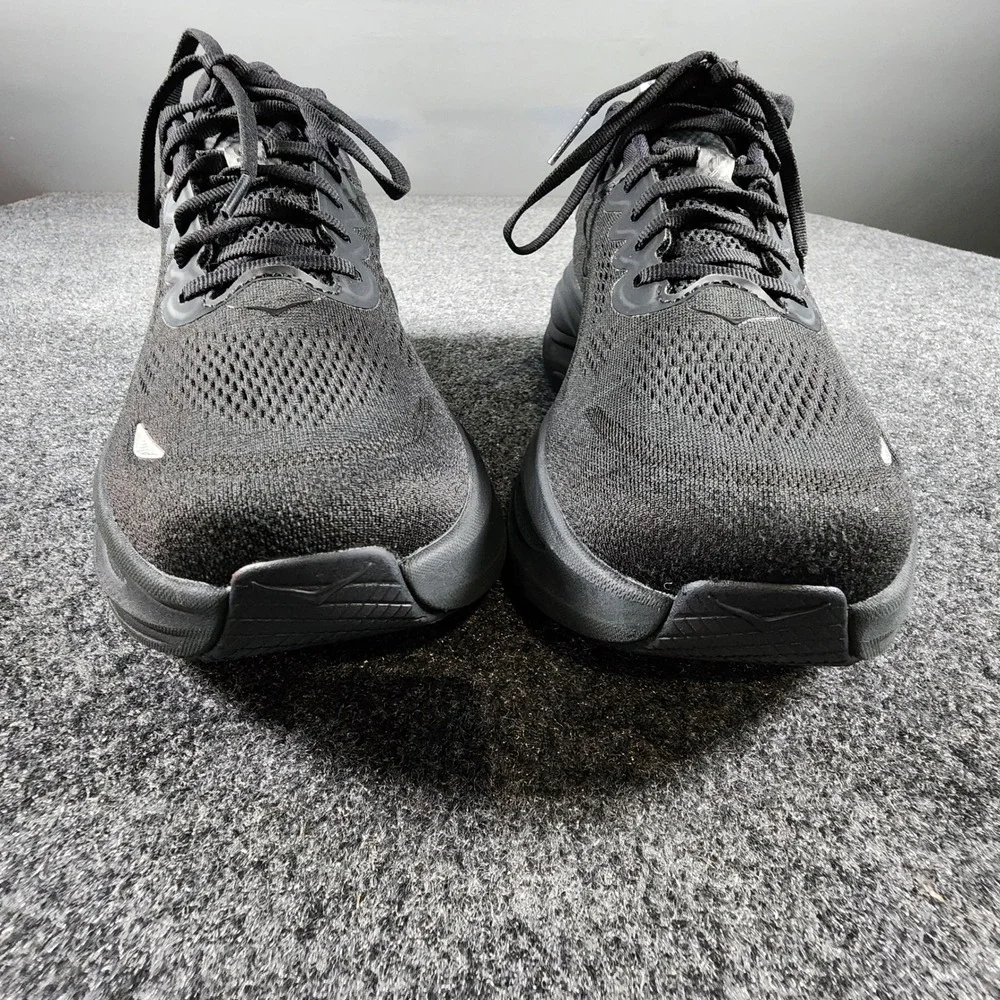 Hoka Bondi 9 Running Shoes Womens 11 Wide Black Cushioned Road Sneakers EUC